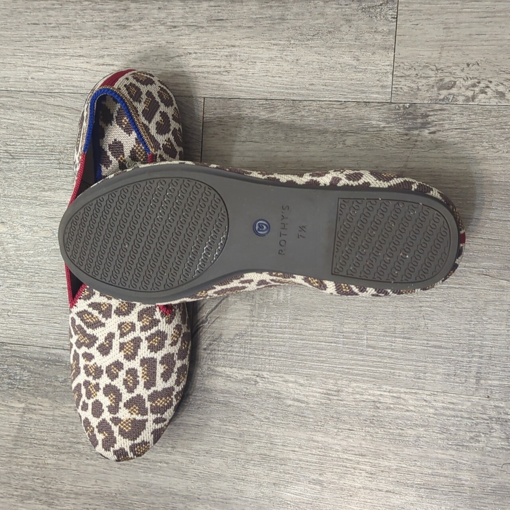 Rothy's "The Loafer" Leopard Print Flats - image 4